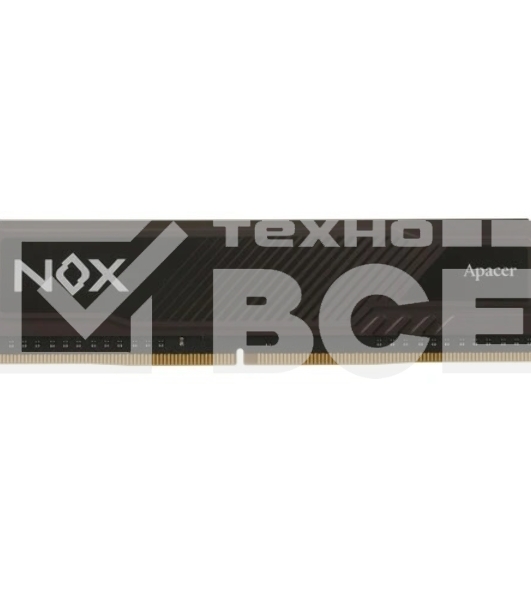 Оперативная память Apacer Nox, DDR4, 8GB (1x8 GB), 2666 MHz, CL16, DIMM, радиатор, черный