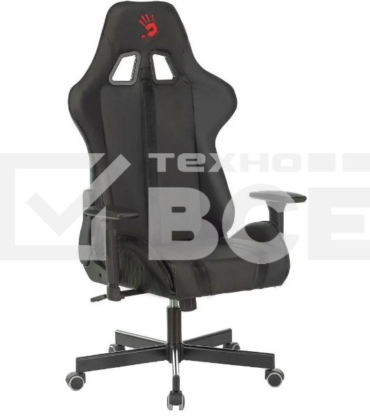 Кресло игровое A4Tech Bloody GC-600, черный, эко.кожа, крестовина металл
