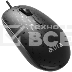 Мышь проводная AULA AM106 черный, 2000 dpi, USB, кнопки - 4, фото3