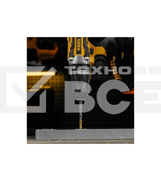 Сверло спиральное по металлу Denzel 6 x 93мм, Р6М5, Golden Tip