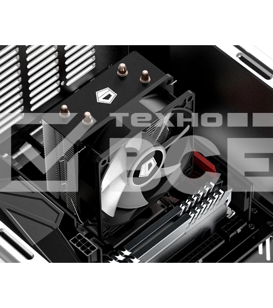 Кулер для процессора ID-COOLING SE-902X-B LGA1851/1700/1200/115X/AM5/AM4 (30шт/кор, TDP 100W, PWM, 2 тепл.трубки прямого контакта, Blue LED FAN 92мм) RET