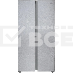 Холодильник Centek CT-1757 NF нержавеющая сталь двухкамерный 271/189л морозилка сбоку, No Frost, Side by Side, фото 1