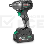 Винтоверт аккумуляторный ударный DWT ASCP-20 DN-4C2 BMC /20 В/350 Нм/до 2400 об.в мин/до 3000 уд.в мин/бесщеточный/LED - подсветка/2 АКБ х 4 Ач/ЗУ/кейс/черный (ASCP-20 DN-4C2 BMC), фото 1