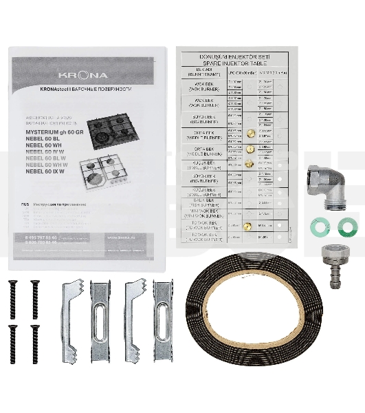 Встраиваемая варочная панель Krona NEBEL 60 IX W