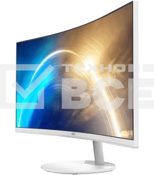 Монитор 34' MSI Pro MP341CQW VA 3440x1440, 100 Гц, 1 мс, 21:9, 300 кд/м2, 2xHDMI, 1xDP, изогнутый, белый