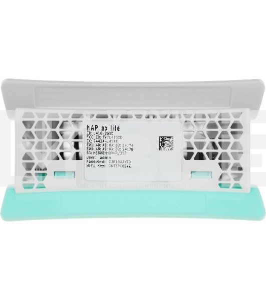 Роутер беспроводной MikroTik hAP ax lite (L41G-2AXD) AX600 10/100/1000BASE-TX голубой