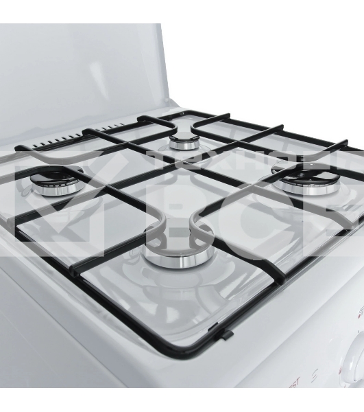 Плита газовая Gefest ПГ 3200-05 белый, конфорок 4 шт, духовка 42 л, 50 см x 85 см x 57 см