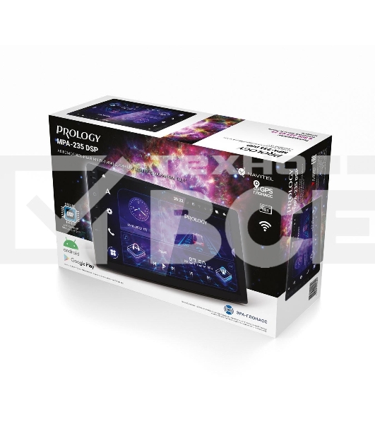 Автомагнитола Prology MPA-235 DSP, 2 DIN, 10.1', Android 10, Bluetooth, USB Type-A, AUX, GPS