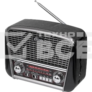 радиоприемник Ritmix RPR-065 серый Портативный трехдиапазонный радиоприемник FM / AM / SW, функция MP3-плеера (читает файлы с microSD/SD/USB носителей), яркий встроенный фонарь, питание от встроенного аккумулятора, от сети 220В, от батареек типа D (2 штуки, в комплект не входят), телескопическая антенна 360° для уверенного приема, AUX IN.