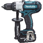 Дрель Makita DDF451RFE аккумуляторная DDF451RFE 18В,2х3Ач Li-ion,БЗП-13мм,0-300\600\1700об\м,80\40Нм,2.1кг,чем, фото2