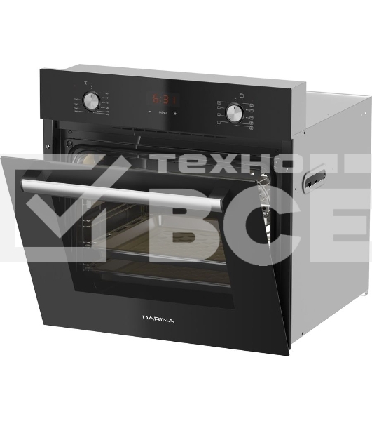 Духовой шкаф электрический Darina 2V5 BDE 112 708 B черный, встраиваемый