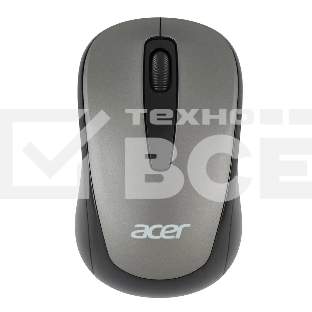 Мышь беспроводная Acer OMR134 серый, 1000 dpi, радиоканал, USB, кнопки - 3