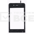 Сенсорное стекло (тачскрин) для Explay Bit, черное, фото 1