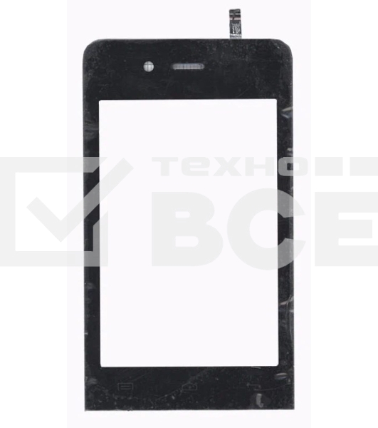 Сенсорное стекло (тачскрин) для Explay Bit, черное