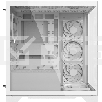 Компьютерный корпус XPG INVADER X WHITE (INVADERXMT-WHCWW) Mid-Tower Gaming ATX PC Case with Panoramic View, Tempered Glass Panels, and RGB Lighting Black, фото3