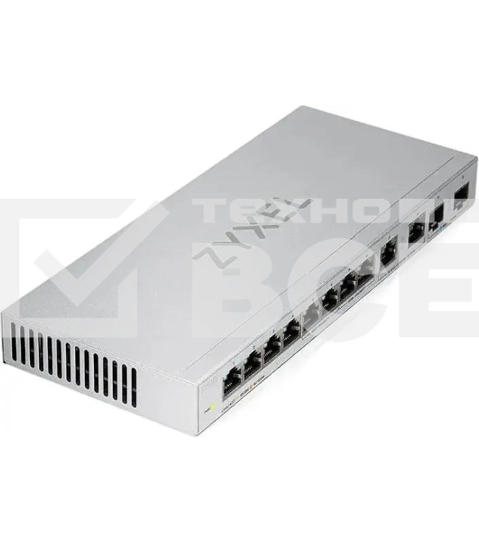 Коммутатор Zyxel XGS1010-12-ZZ0102F 8x1 Гбит/с 2x2.5 Гбит/с 2SFP+ неуправляемый