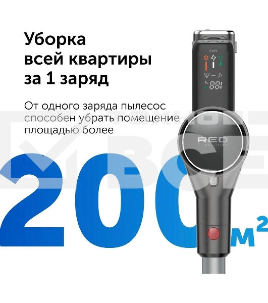 Пылесос ручной Red Solution V3080 450Вт серый/серый