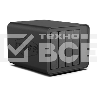 Сетевое хранилище TerraMaster F4-424 Pro tower NAS 8C 3,8Ghz/32Gb/TRAID,JBOD,RAID0,1,10,5,6/up to 4 HS SATA(3,5' or 2,5')/2xM.2 2280 NVMe/2xUSB3.2 /HDMI/2x2,5GbE RJ-45/iSCSI/1xPS/1YW