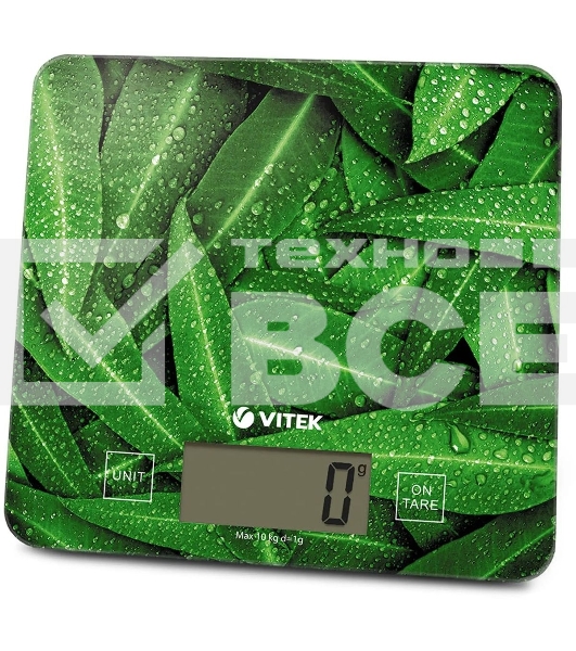 Весы кухонные электронные Vitek VT-8035 макс.вес:10кг рисунок