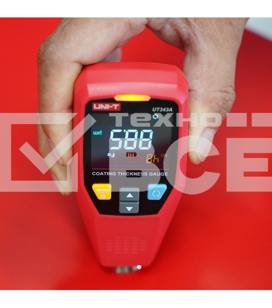 Толщиномер UNI-T UT343A диаметр измеряемой площади 20 мм, min толщина объема 0,5 мм