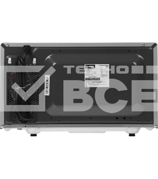 Микроволновая печь Galanz MOS-2402FDS серебристый/черный, 20 л, 800 Вт, переключатели - кнопки/поворотный механизм