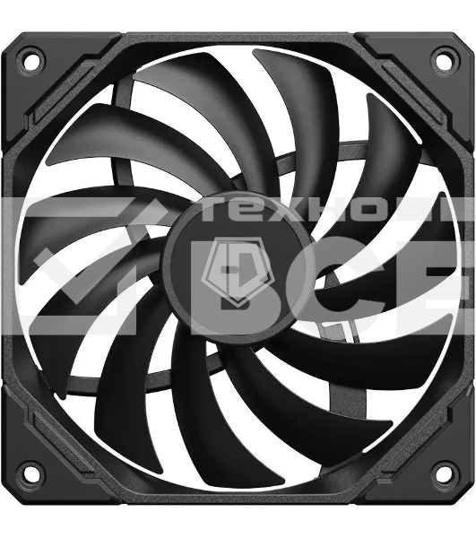 Вентилятор для корпуса ID-Cooling TF-12015-K черный, 120 мм, 2200 об/мин, 32.3 дБ, 4 pin