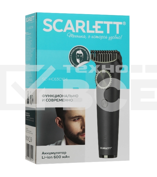 Машинка для стрижки Scarlett SC-HC63C104 черный