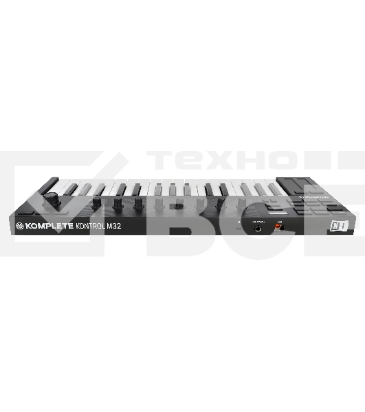 Клавиатура MIDI [26154] Native Instruments [Komplete Kontrol M32] 32 клавиши, мини-клавиатура, 8 сенсорных ручек, 2 сенсорные полосы, 4-направленный push-энкодер, OLED-дисплей, вход для педали