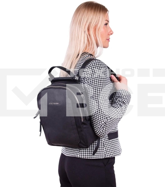 Рюкзак женский Piquadro Lyra CA5566W92T/N черный ткань/натур.кожа