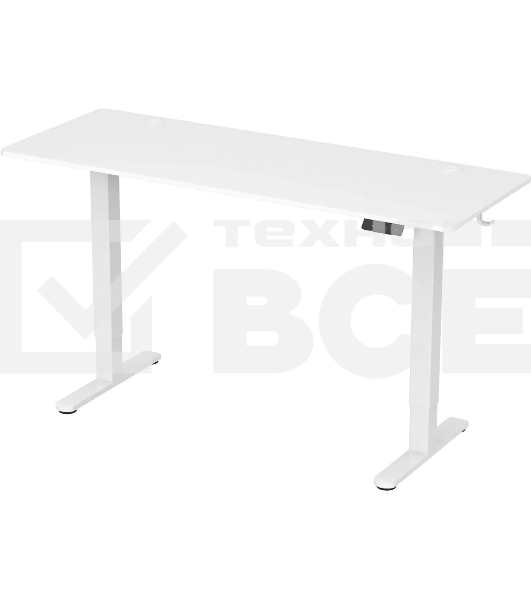 Стол для компьютера Cactus CS-EDL-WWT столешница ДСП, белый каркас белый