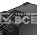 Компьютерный корпус без блока питания HSPD F711-TGbK, Panoramic Full Tower, Black, TG, 0.7 SPCC, no fans ATX, mATX, mITX 190/420/280мм 2x2.5', 2x3.5', 7xPCI 1xUSB-A 3.0, 1xUSB-C 445x235x475мм, фото2
