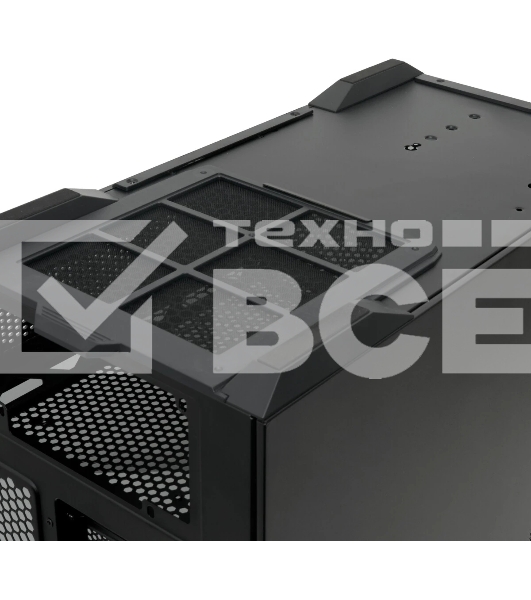Компьютерный корпус без блока питания HSPD F711-TGbK, Panoramic Full Tower, Black, TG, 0.7 SPCC, no fans ATX, mATX, mITX 190/420/280мм 2x2.5', 2x3.5', 7xPCI 1xUSB-A 3.0, 1xUSB-C 445x235x475мм