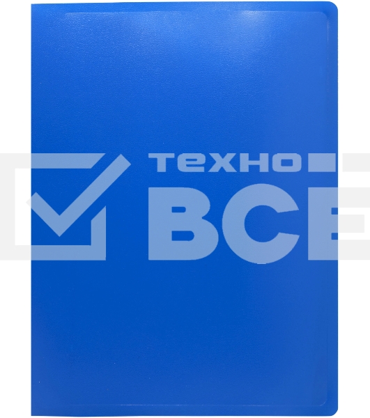 Папка с металлическим зажимом Silwerhof Eco A4, пластик, 0.5мм, синий