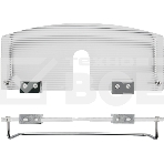 Полка для принадлежностей прямая BRIMIX 14101, для душевых стоек, с бортиком, антивандальная, из оргстекла, фото4