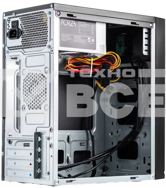 Компьютерный корпус Сase Forza mATX, 450W, 2xUSB 3.0, Black, w/o FAN, 12 см fan PSU, power cord