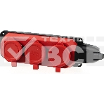 Колодка каучуковая 3-м с заземл. 16А IP44 красн. ЭРА Б0044552, фото3