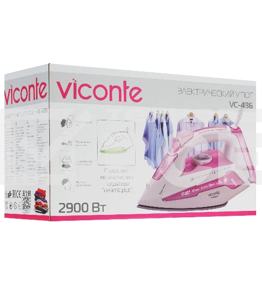 Утюг Viconte VC-436 розовый