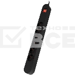 Сетевой фильтр Ippon NF-EU-1.8-16 1.8 м, 6 розеток, черный, коробка, фото2