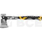 Топор цельнокованый Denzel 600 г, двухкомпонентная обрезиненная рукоятка, фото 1