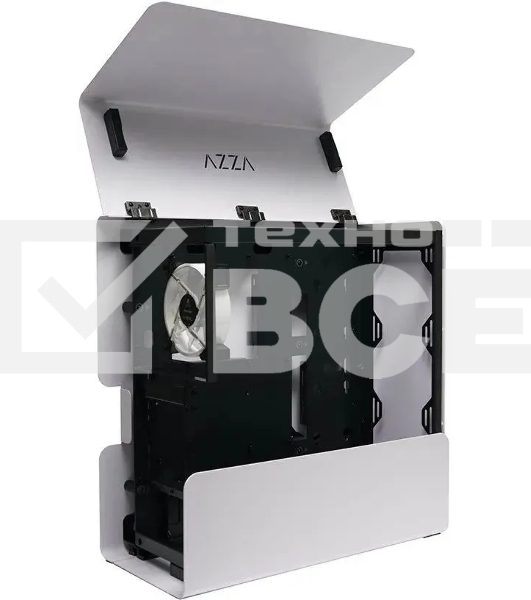 Компьютерный корпус Azza Cast белый без БП ATX 3x120mm 2x140mm 2xUSB3.0 audio bott PSU