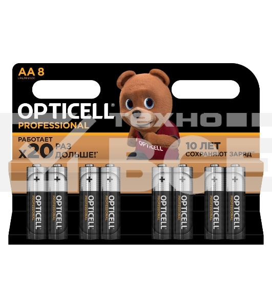 Батарея Opticell Professional AA AA (8шт) блистер