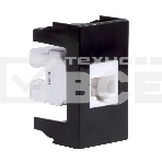 Розетка компьютерная DKC Viva 45238 1-м 1 мод. RJ45 кат.5E черный, фото 1