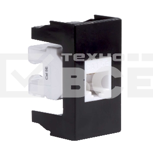 Розетка компьютерная DKC Viva 45238 1-м 1 мод. RJ45 кат.5E черный
