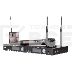 Радиосистема ITC T-521UT UHF двухканальная с петличным и ручным микрофонами, LCD дисплей, True Diversity, частотный диапазон 470-510 MHz., фото 1