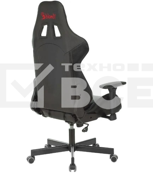 Кресло игровое A4Tech Bloody GC-600, черный, эко.кожа, крестовина металл
