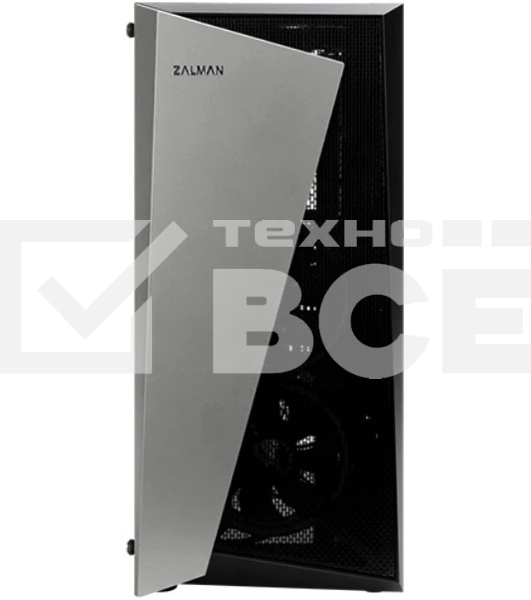 Компьютерный корпус ZALMAN S4 Plus, ATX, BLACK, WINDOW, 1x5.25