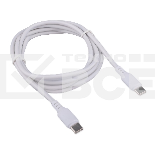 Кабель USB2.0 Cablexpert CC-USB2-CMCM-100-1.8M-W, Type-C/Type-C, 5A, 100Вт, PD/QC3.0, медь, 1.8м, белый, пакет