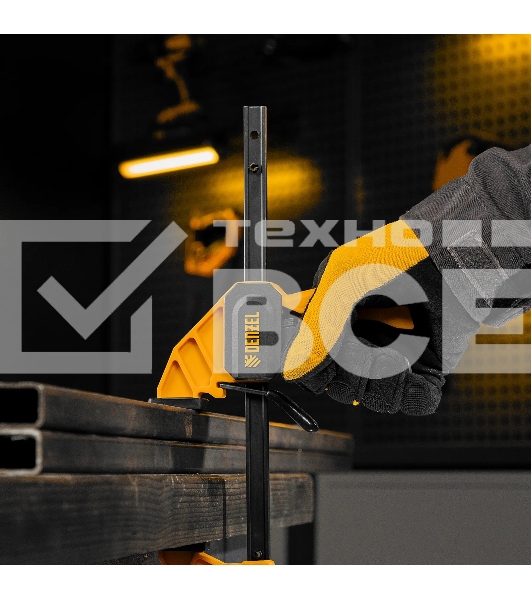 Струбцина Denzel F-образная, быстрозажимная, 150 х 55 мм, усиленный нейлоновый корпус