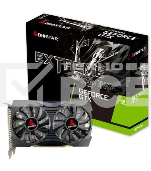 Видеокарта Biostar NVIDIA GeForce GTX 1050 4Gb VN1055XF41 PCI-E 128bit GDDR5 1354/7000 DVIx1 HDMIx1 DPx1 HDCP Ret
