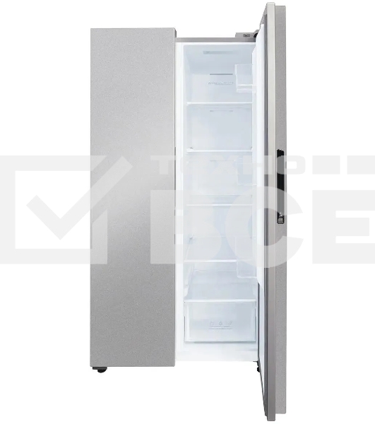 Холодильник Centek CT-1757 NF нержавеющая сталь двухкамерный 271/189л морозилка сбоку, No Frost, Side by Side